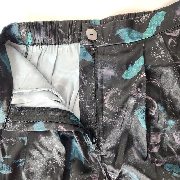 BlackMilk Abyss Wide Leg Satin Cargo Pants high waist 8 Aus / XS 4 US - Picture 8 of 14